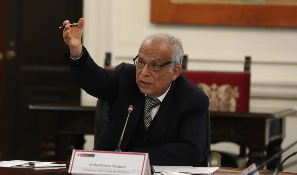 Aníbal Torres es el presidente del Consejo de Ministros. Foto: PCM Aníbal Torres es el presidente del Consejo de Ministros. Foto: PCM