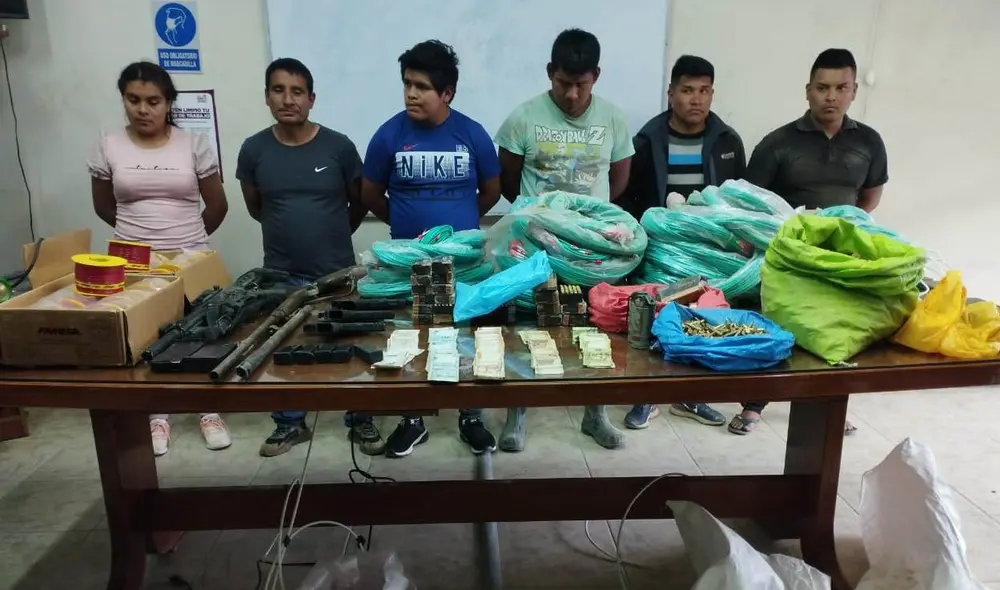 Los detenidos fueron puestos a disposición del Ministerio Público para que sigan las investigaciones. Foto: PNP Los detenidos fueron puestos a disposición del Ministerio Público para que sigan las investigaciones. Foto: PNP