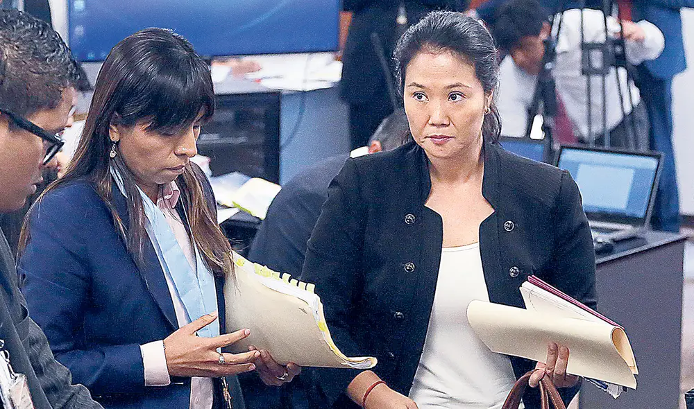 Juicio. La defensa de Keiko Fujimori y Fuerza Popular busca definiciones jurídicas sin necesidad de llegar al juicio público. Foto: difusión