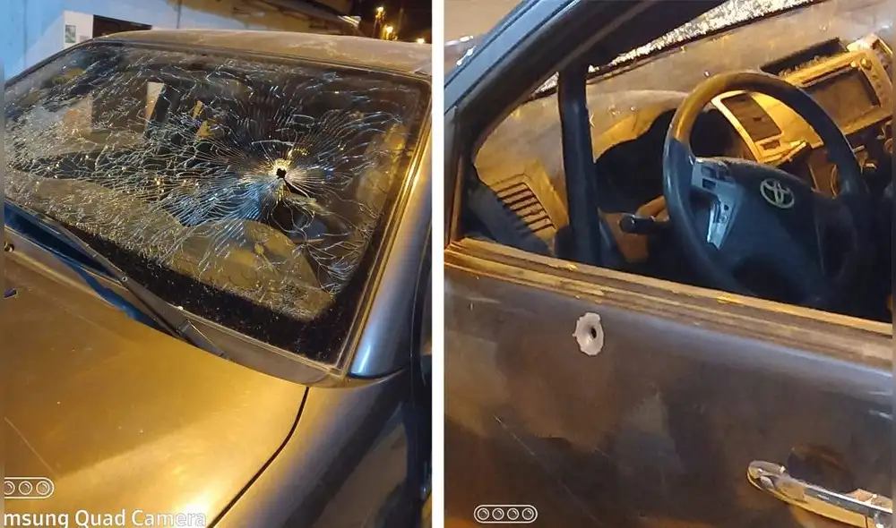 Ninguna de las personas que iban en el interior de la unidad resultó herida. Foto; composición LR/Facebook Ninguna de las personas que iban en el interior de la unidad resultó herida. Foto; composición LR/Facebook