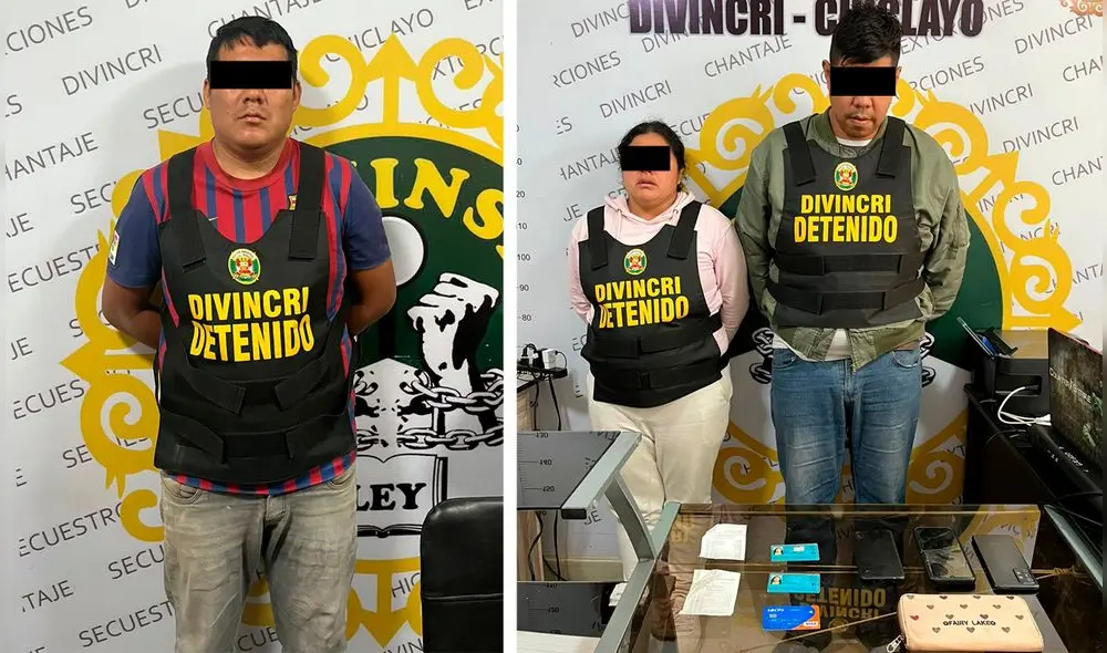 Los detenidos fueron llevados a la Divincri Chiclayo. Foto: composición LR/PNP