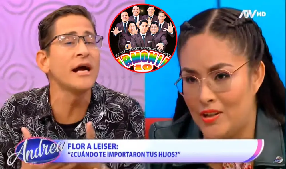 Animador de Armonía 10 Leiser Paladines se presentó en el programa "Andrea" para contar difícil situación familiar. Foto: Composición LR / Capturas de ATV / difusión