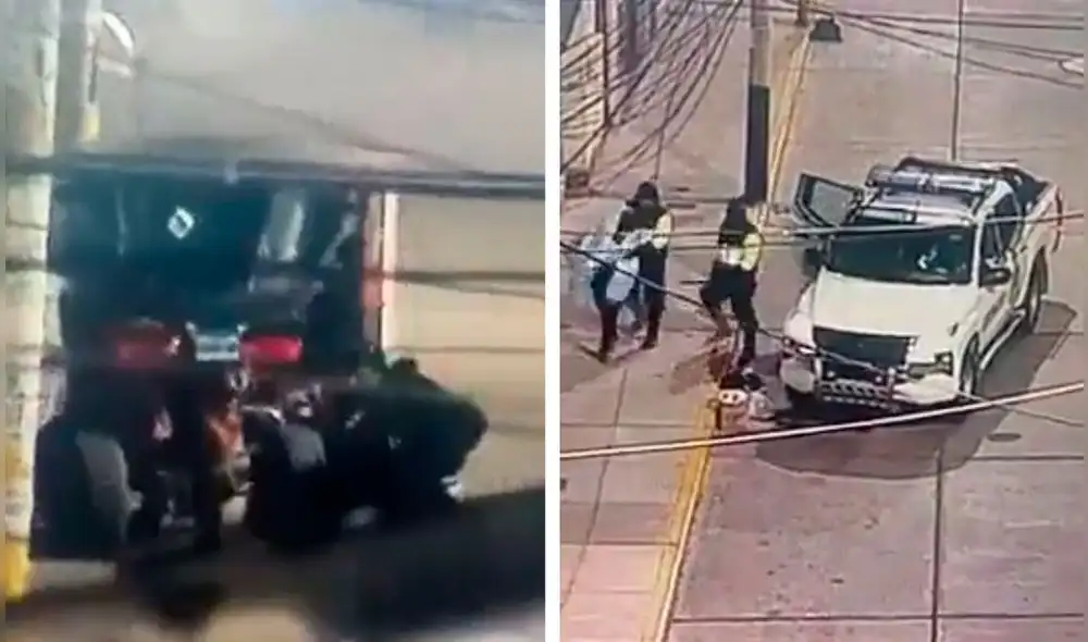Un patrullero que rondaba la zona los intervino cuando pretendían huir. Foto: composición LR/MPL