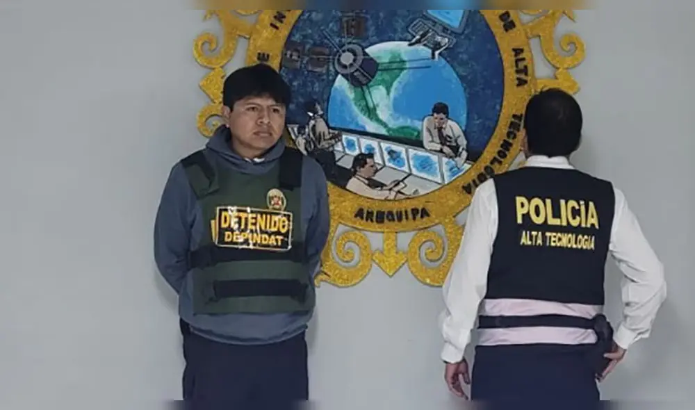 Arequipa. Sujeto fue detenido en Paucarpata. Foto: PNP Arequipa. Sujeto fue detenido en Paucarpata. Foto: PNP