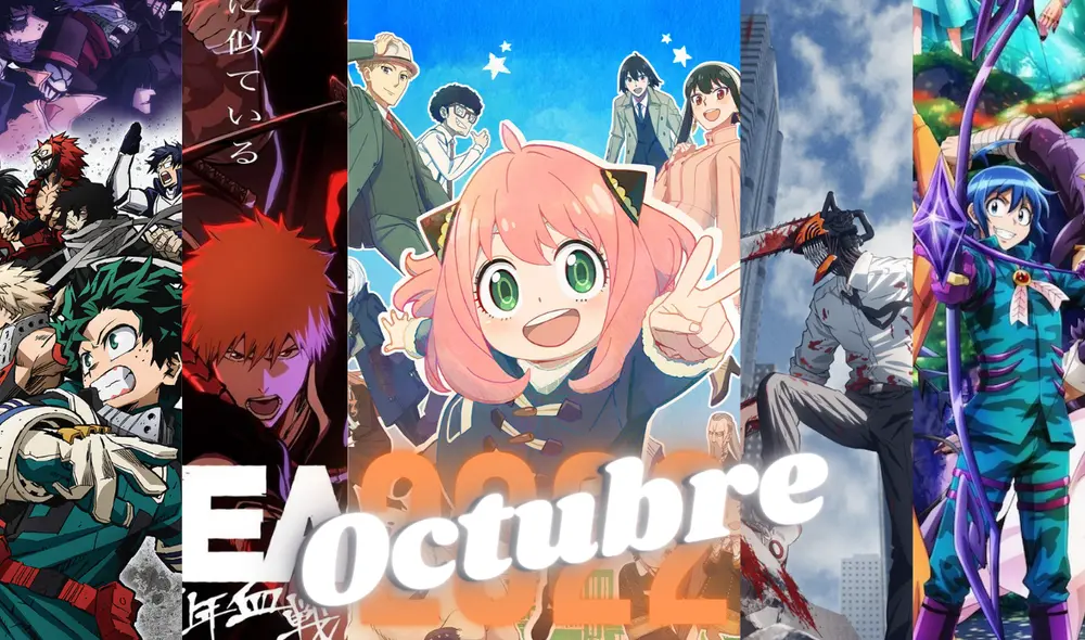 Estos son los estrenos de anime para octubre 2022. Foto: composición/LR