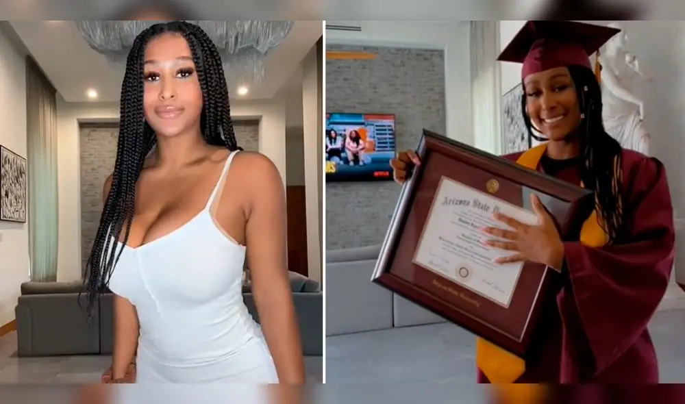 Influencer estadounidense logró graduarse con el dinero que generó en OnlyFans. Foto: composición LR/TikTok/Jaaden Kyrelle