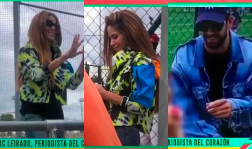 Shakira y Piqué habrían conversado en el incómodo encuentro que tuvieron y en el que se evidenciaba un gran distanciamiento. Foto: captura de América TV
