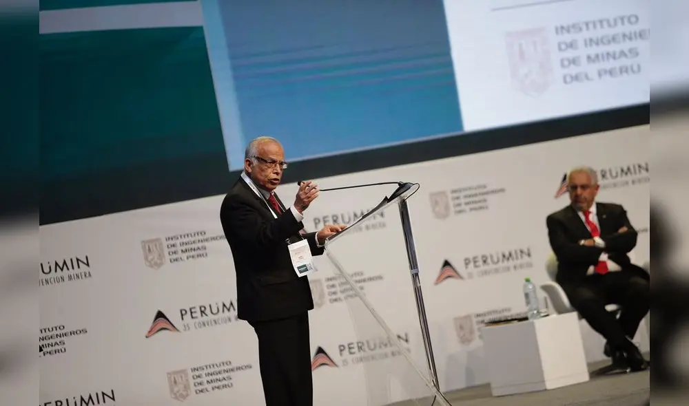 Aníbal Torres en la clausura de Perumin 35. Foto: Rodrigo Talavera/La República