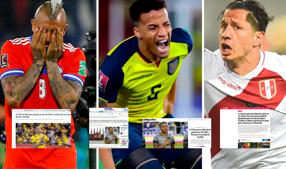 Las portadas chilenas sobre la apelación de Perú y la Roja. Foto: composición LR/EFE Las portadas chilenas sobre la apelación de Perú y la Roja. Foto: composición LR/EFE