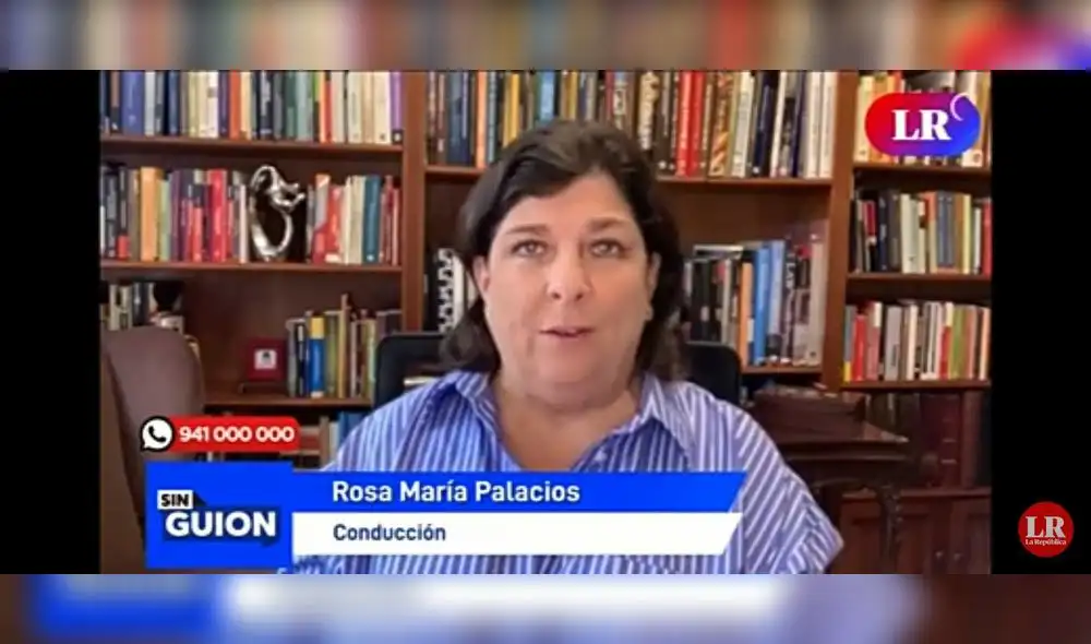 Rosa María Palacios en Sin Guion. Foto: captura de Youtube. Rosa María Palacios en Sin Guion. Foto: captura de Youtube.