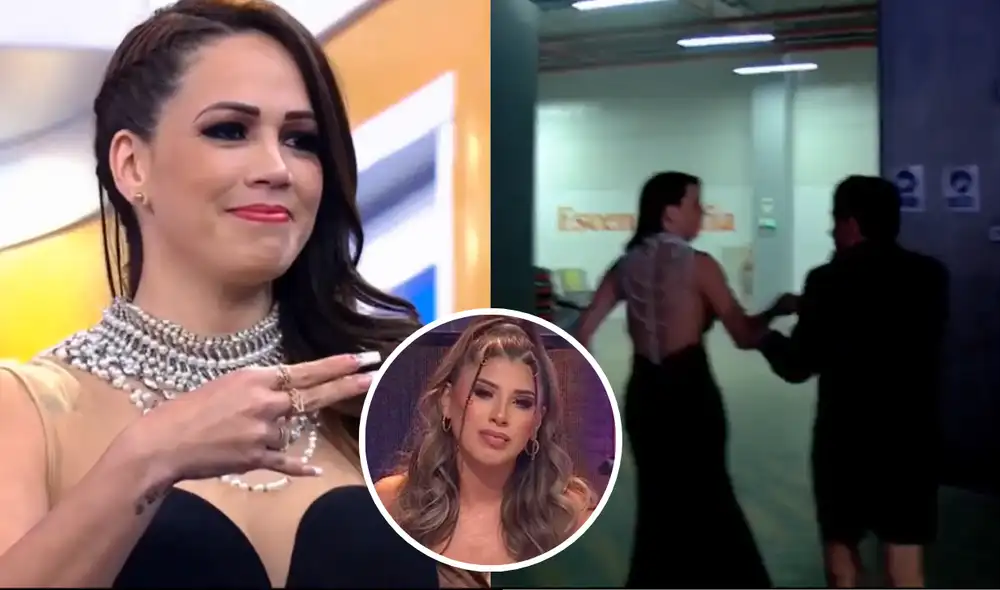 Melissa Klug se retiró del set de "En boca de todos" al escuchar "Mueve el totó" de Yahaira Plasencia. Foto: composición LR/ captura de América TV Melissa Klug se retiró del set de "En boca de todos" al escuchar "Mueve el totó" de Yahaira Plasencia. Foto: composición LR/ captura de América TV