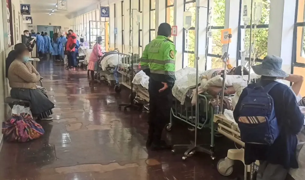 Pasillos del Regional de Cusco. Foto: Hospital Regional