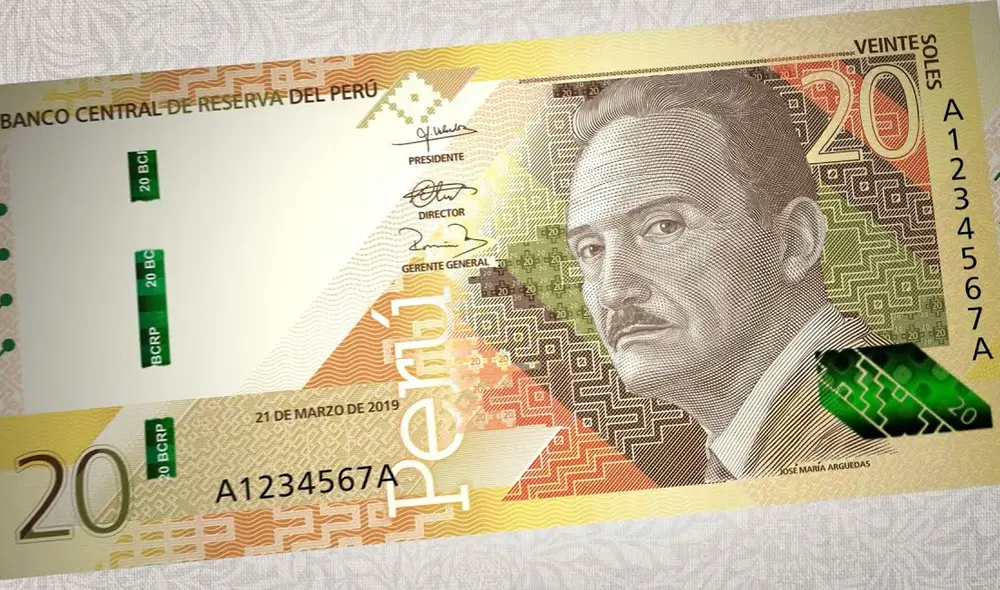 El nuevo billete de 20 soles realiza un homenaje al escritor José María Arguedas. ¿Pidieron permiso para usar la fotografía original? Foto: BCR El nuevo billete de 20 soles realiza un homenaje al escritor José María Arguedas. ¿Pidieron permiso para usar la fotografía original? Foto: BCR