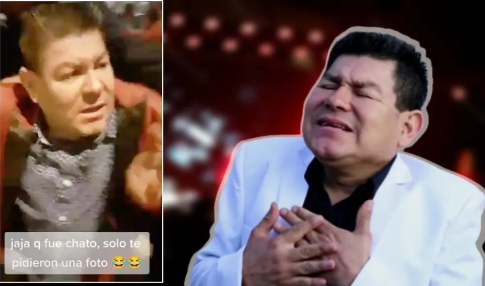 Los usuarios de TikTok señalaron que al cantante se le habría “subido la fama”. Foto: composición LR/Dilbert Aguilar/TikTok Los usuarios de TikTok señalaron que al cantante se le habría “subido la fama”. Foto: composición LR/Dilbert Aguilar/TikTok
