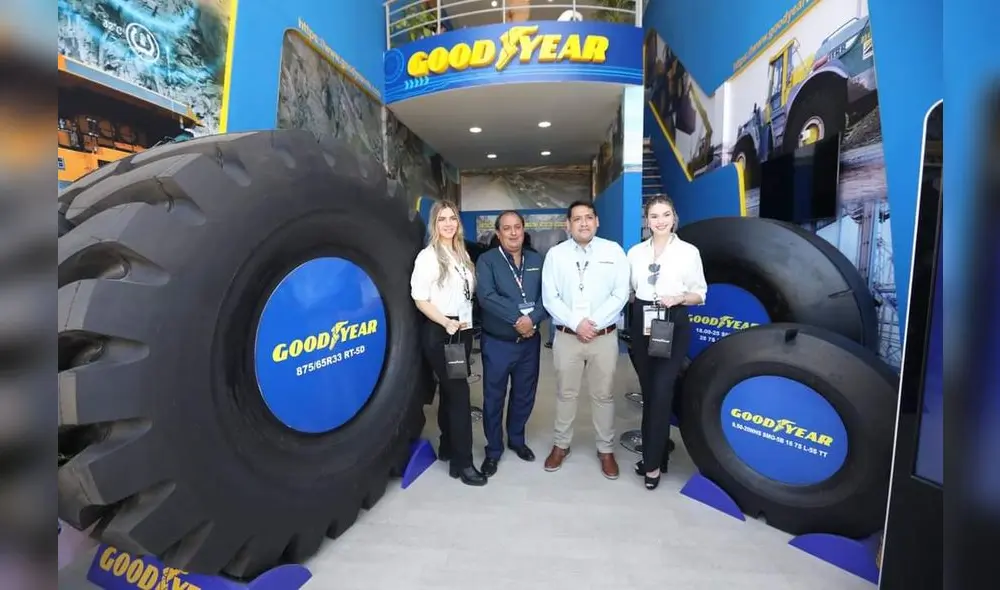 Goodyear también produce llantas para el sector minero. Foto: Goodyear