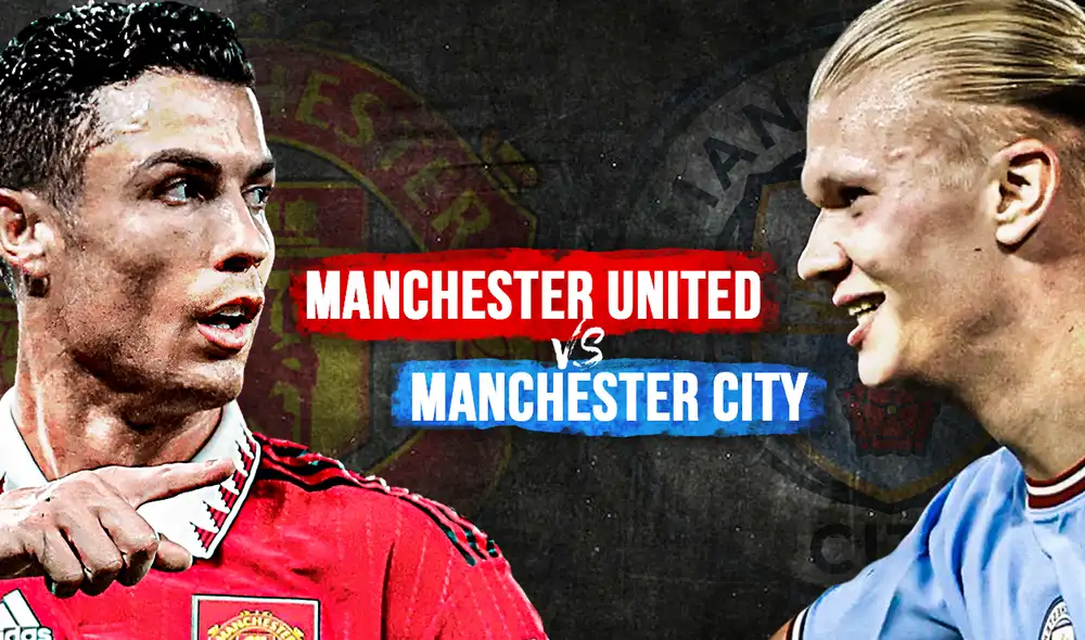 De poder a poder. Los equipos de la ciudad de Manchester ser verán las caras en un partidazo. Duelo a parte entre 'CR7' y Haaland. Foto: composición de Jazmín Ceras/La República De poder a poder. Los equipos de la ciudad de Manchester ser verán las caras en un partidazo. Duelo a parte entre 'CR7' y Haaland. Foto: composición de Jazmín Ceras/La República