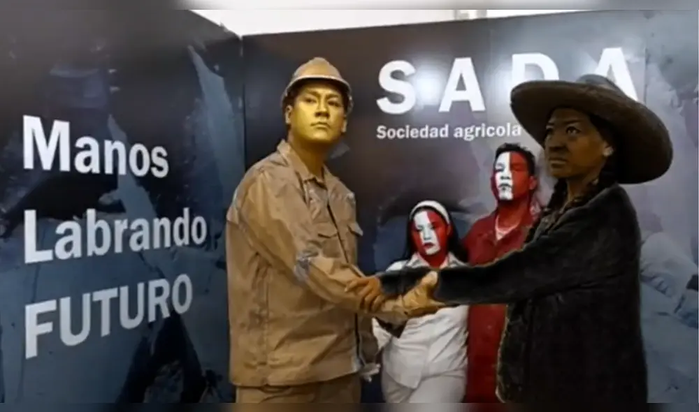 Impactante representación de la agricultura y minería de la región Arequipa. Foto: La República