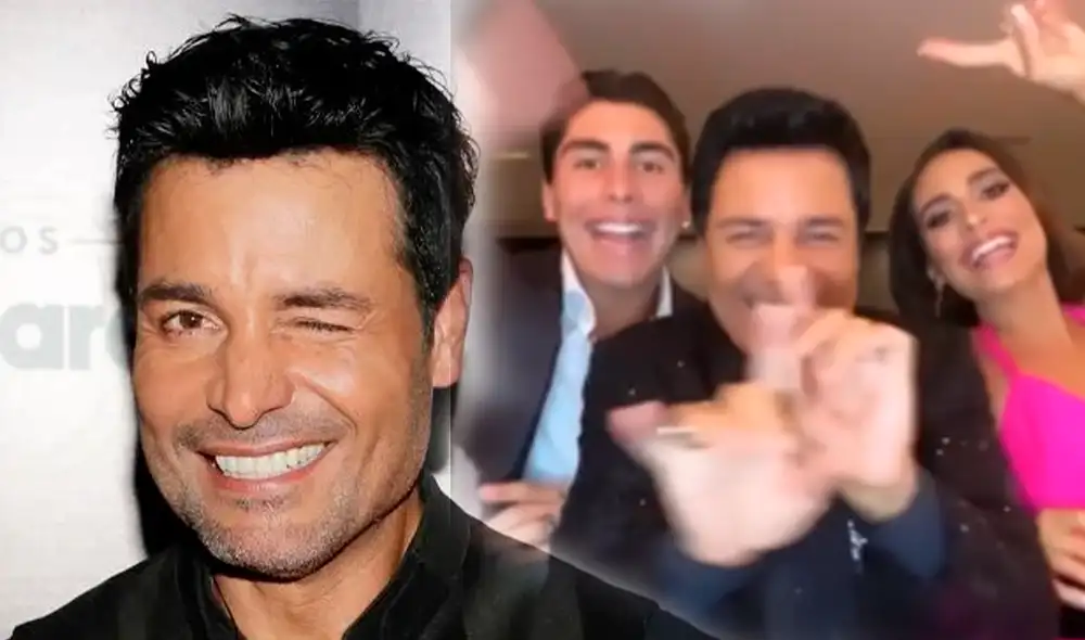 Chayanne estuvo acompañado de su hijo Lorenzo Figueroa en los Premios Latin Billboard 2022. Foto: composición/Chayanne/Instagram