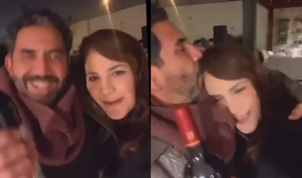 Fernando Díaz y Andrea Llosa celebran el Día del Periodista. Foto: composición LR/Fernando Díaz/Instagram