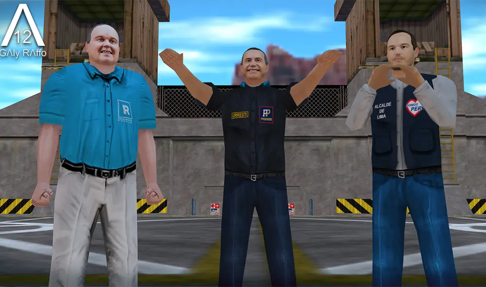 Los candidatos a la alcaldía de Lima se han convertido en personajes jugables. Foto: Galy Raffo