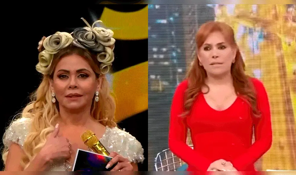Gisela Valcárcel arremete contra Magaly Medina. Foto: composición LR/América TV/ATV Gisela Valcárcel arremete contra Magaly Medina. Foto: composición LR/América TV/ATV