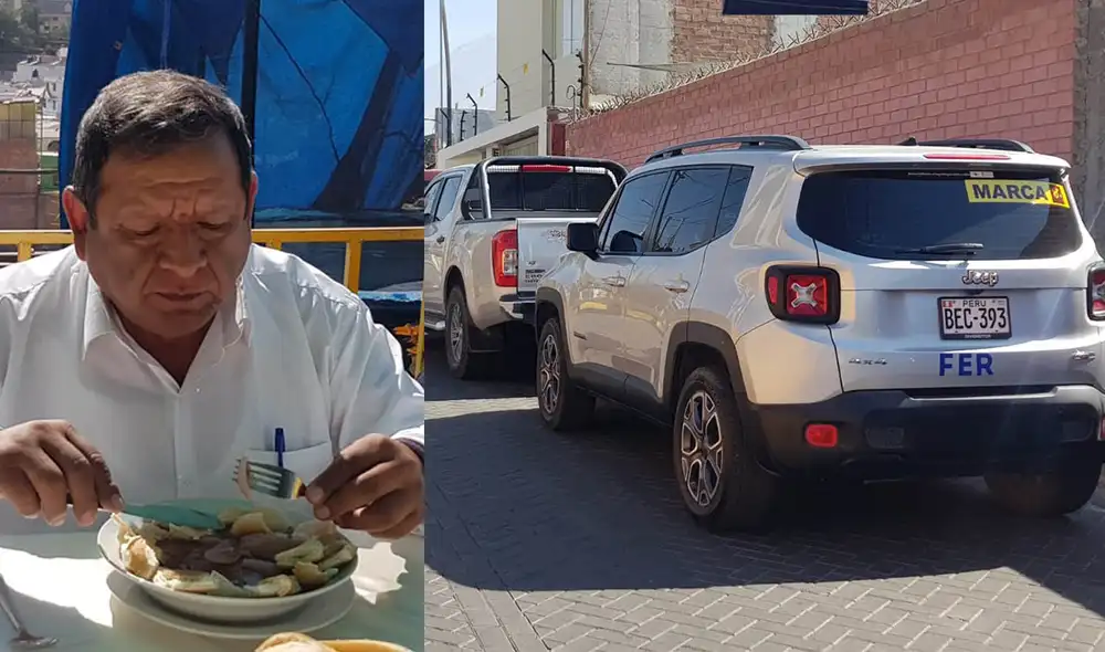 Los vehículos estacionados tenían propaganda política y estaban ubicados a pocos metros de local de votación. Foto: composición La República/Wilder Pari