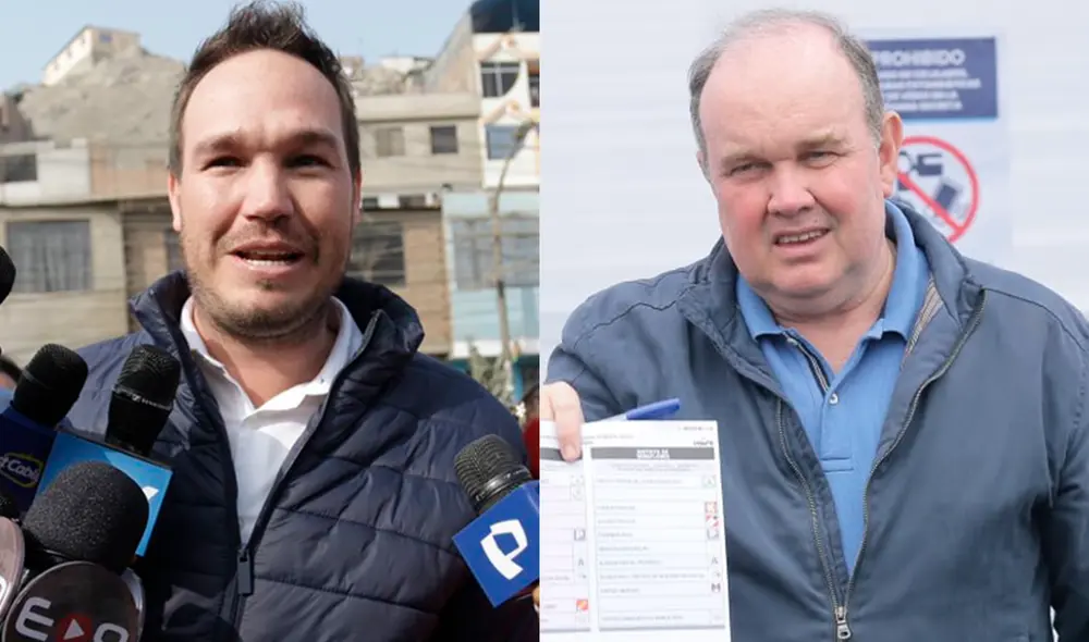 George Forsyth postula con Somos Perú a la alcaldía de Lima y Rafael López Aliaga lo hace con Renovación Popular. Foto: Gerardo Marín y John Reyes/La República