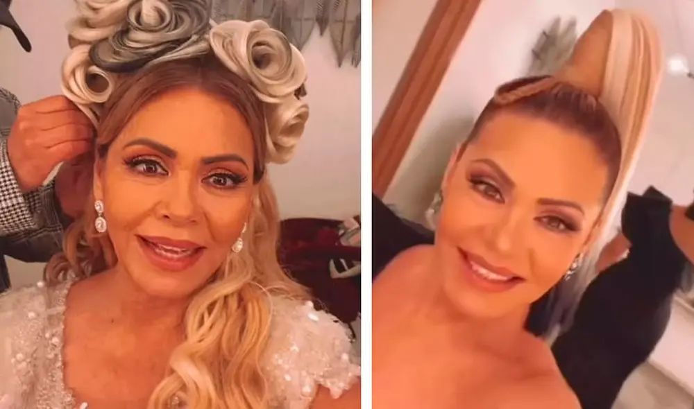 Gisela Valcárcel blanco de memes por su peinado en el estreno de ‘El Gran Show’. Foto: captura Twitter