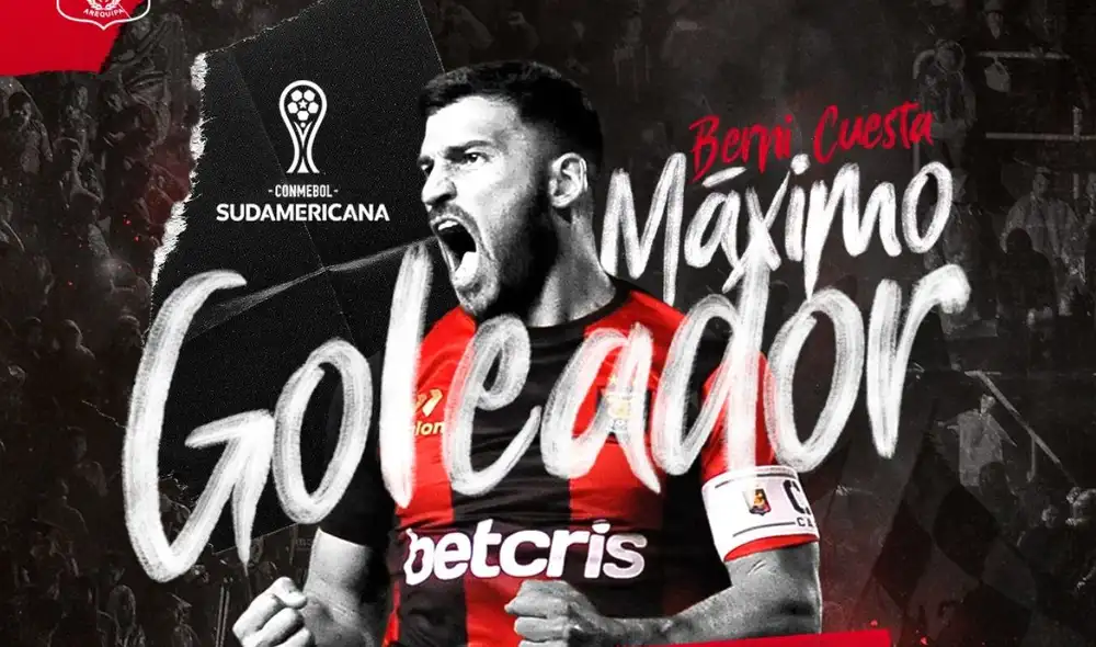 Cuesta fue clave para que Melgar juegue semifinales de Sudamericana. Foto: Melgar/Twitter Cuesta fue clave para que Melgar juegue semifinales de Sudamericana. Foto: Melgar/Twitter