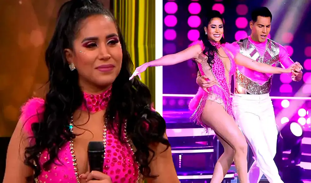 Melissa Paredes y Sergio Álvarez alcanzaron el puntaje más alto en "El gran show". Foto: captura de América TV