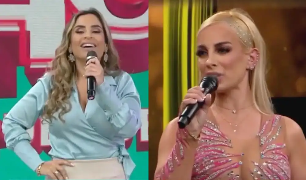 Ethel Pozo aplaude el ingreso de Dalia Durán a "El gran show". Foto: captura de América TV Ethel Pozo aplaude el ingreso de Dalia Durán a "El gran show". Foto: captura de América TV