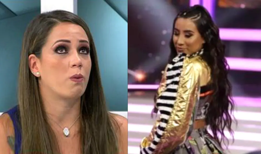 Melissa Klug explica qué le dijo a Samahara Lobatón antes de entrar a "El gran show". Foto: composición LR/ captura de América TV