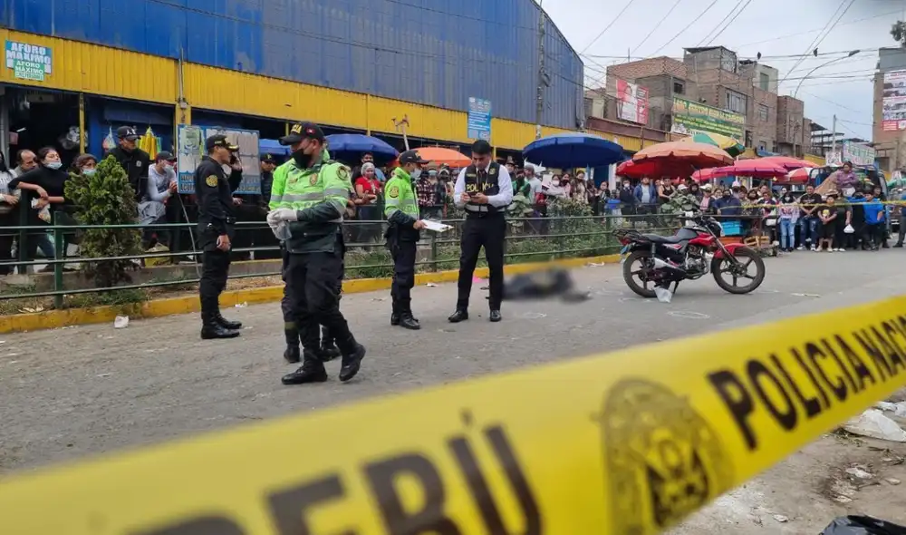 San Martin de Porres: víctima habría sido interceptada por 2 sujetos, quienes le dispararon a quemarropa. Foto: Mary Luz/URPI-LR