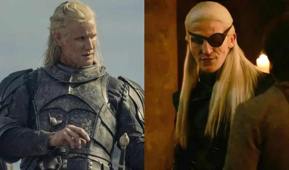 Aemond Targaryen y Daemon Targaryen son dos personajes que tienen momentos cruciales en "La danza de dragones", tiempo que llegará en la serie "House of the dragon". Foto: composición/HBO Max