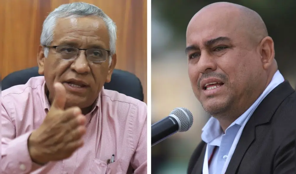 Con el partido Podemos Perú, en 2018, Lozano Centurión (izquierda) fue elegido gobernador regional, mientras que Olivera Morales se convirtió en alcalde de La Victoria. Foto: composición LR/La República Con el partido Podemos Perú, en 2018, Lozano Centurión (izquierda) fue elegido gobernador regional, mientras que Olivera Morales se convirtió en alcalde de La Victoria. Foto: composición LR/La República