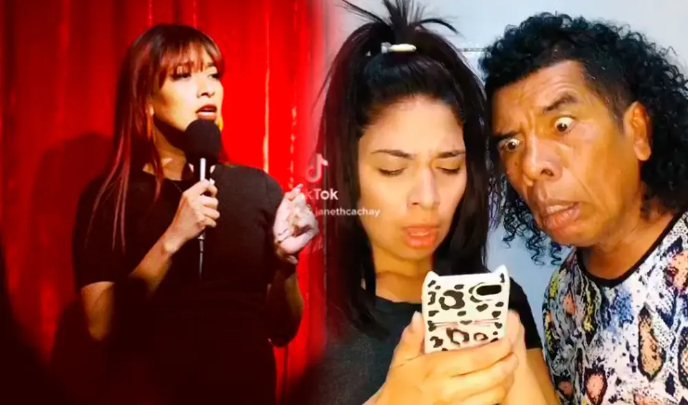 Janeth Cachay, actriz cómica e hija del conocido actor cómico. Foto: captura /Instagram y Tiktok de Janeth Cachay