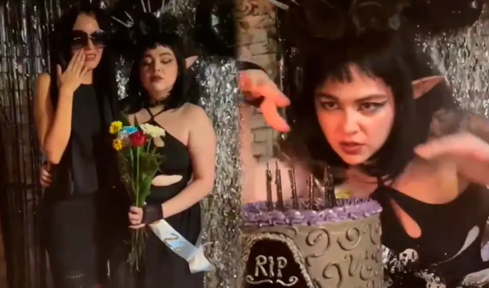 La joven llamada Argentina cumplió 28 años y organizó una lectura de testamento, así como un cortejo fúnebre. Foto: composición LR/TikTok/Ale Padilla La joven llamada Argentina cumplió 28 años y organizó una lectura de testamento, así como un cortejo fúnebre. Foto: composición LR/TikTok/Ale Padilla