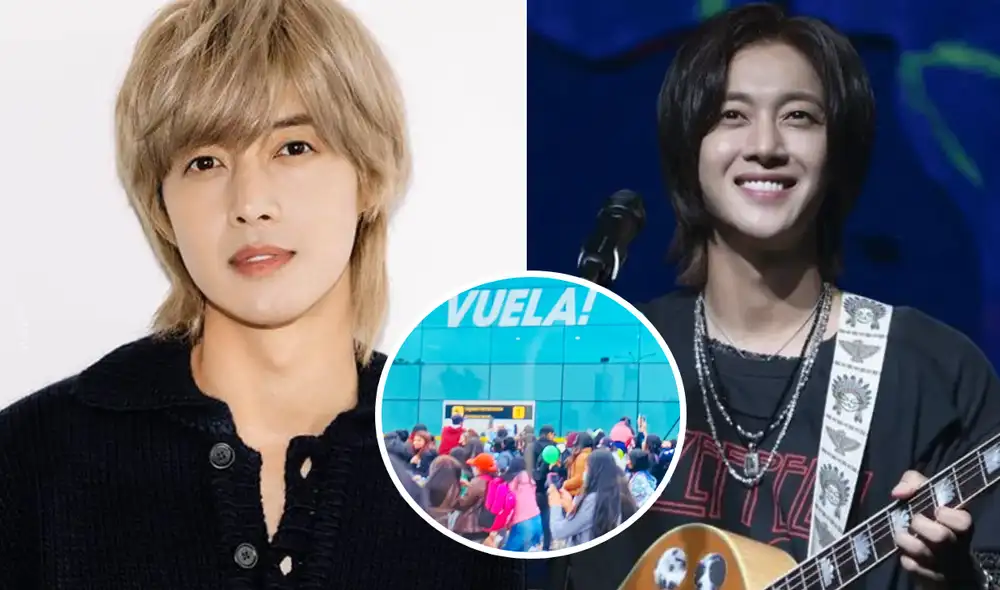 Idol Kim Hyun Joong llegó al aeropuerto Jorge Chávez un día antes de su concierto en el Plaza Arena. Foto: composición LR/Henecia/@0606_star