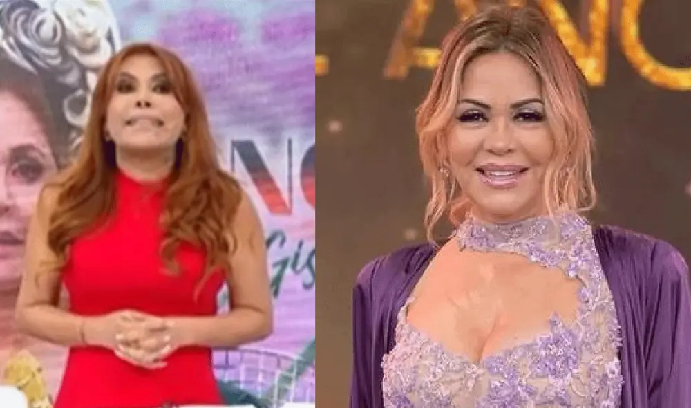 Magaly Medina niega versión de Gisela Valcárcel. Foto: composición LR/ captura de ATV/ @GiselaValcárcel / Instagram