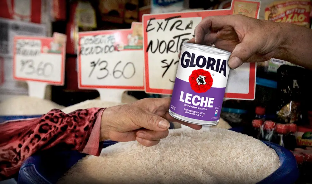 Gloria lanzará un nuevo tarro de leche con etiqueta morada. Te contamos por qué y qué pasará con el tarro de etiqueta azul. Foto: composición LR/ANDINA/Héctor Vinces/Gloria
