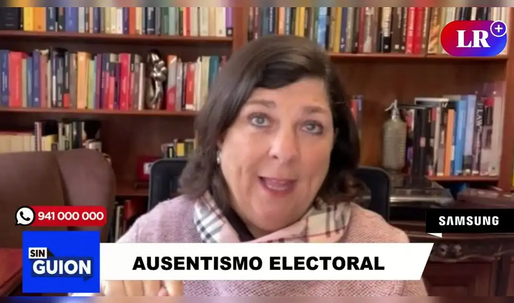 Rosa María Palacios en Sin guion. Foto: captura de Youtube. Rosa María Palacios en Sin guion. Foto: captura de Youtube.