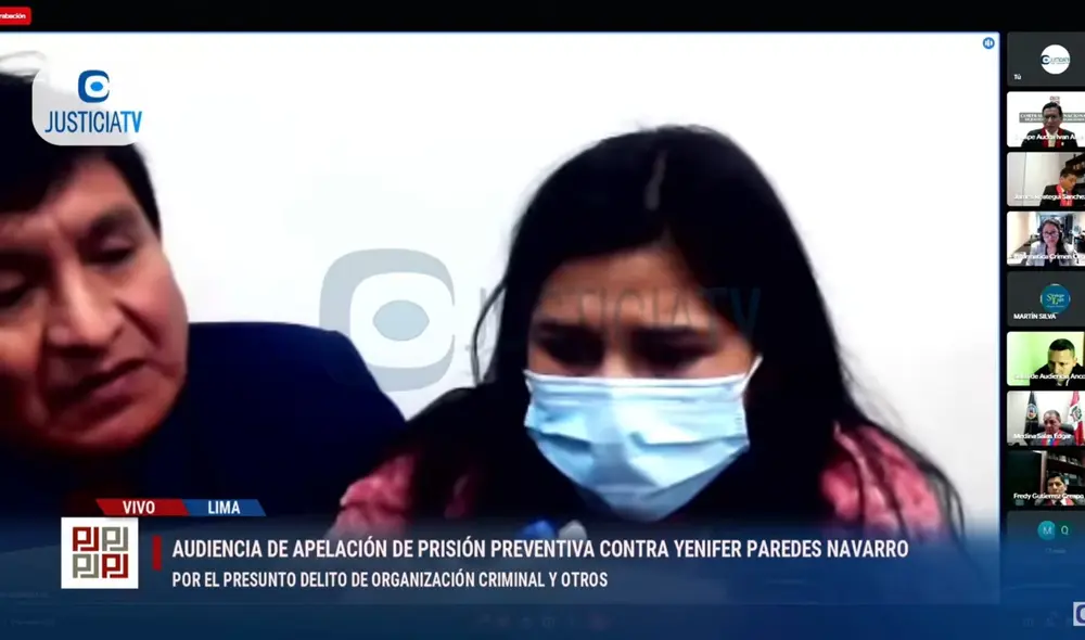 Yenifer Paredes Foto: Justicia TV