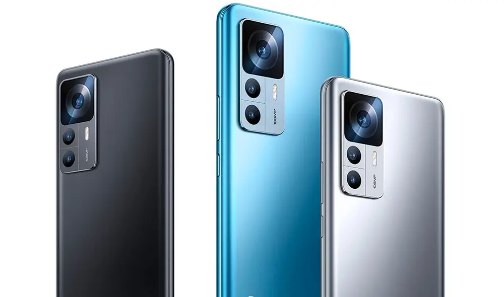 Estos son los colores que tendrán los nuevos Xiaomi 12T y Xiaomi 12T Pro. Foto: Xiaomi