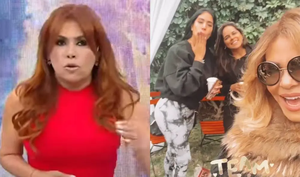 Gisela Valcárcel se luce al lado de Giuliana Rengifo y Melissa Paredes. Foto: composición/ captura de ATV/ Gisela Valcárcel/ Instagram
