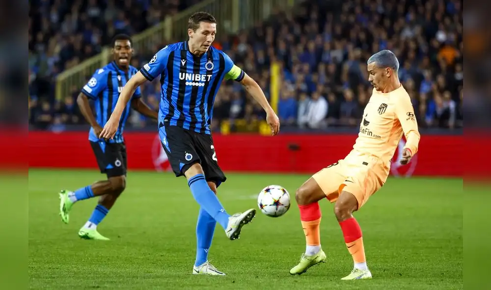 Atlético de Madrid y Club Brujas juegan por la tercera jornada de la UEFA Champions League 2022-2023. Foto: EFE