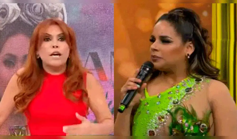 Giuliana Rengifo le responde a Magaly Medina. Foto: composición LR/ATV/América TV
