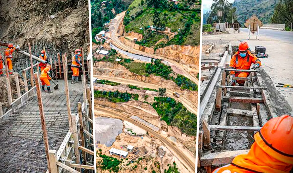 La carretera Huánuco-La Unión-Huallanca, que unirá a las regiones de Huánuco y Áncash, será una ruta alterna para la Carretera Central. Foto: composición Gerson Cardoso/LR/MTC