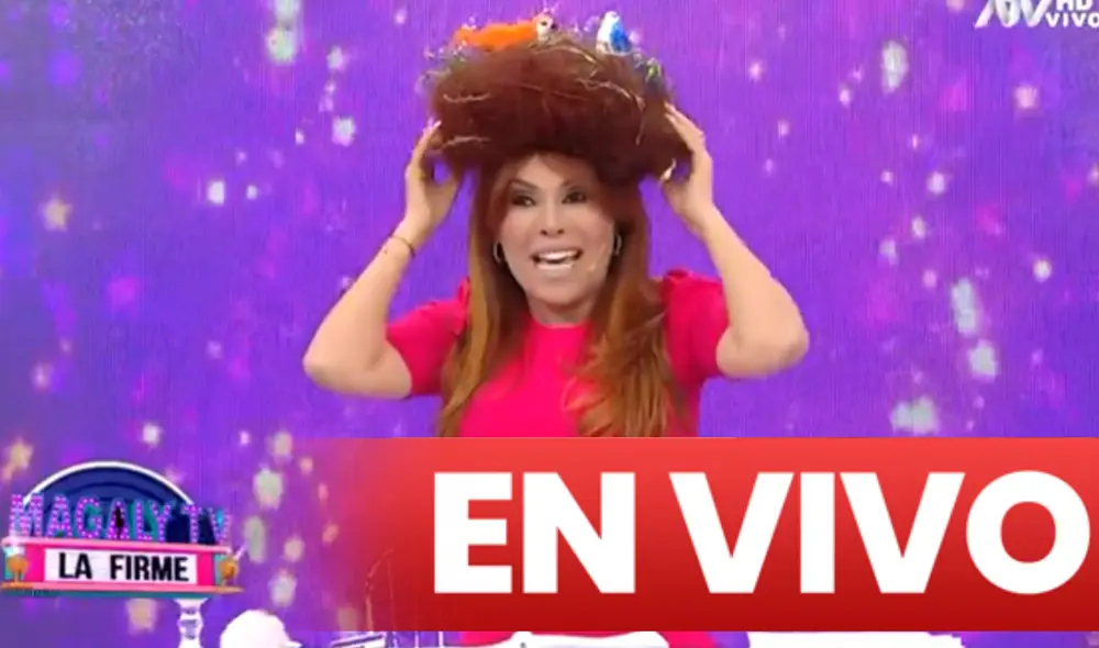 Magaly Medina vuelve a parodiar el peinado de Gisela Valcárcel. Foto: captura ATV
