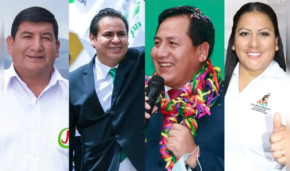Nuevos alcaldes distritales en Cusco. Foto: Compuesta La República.