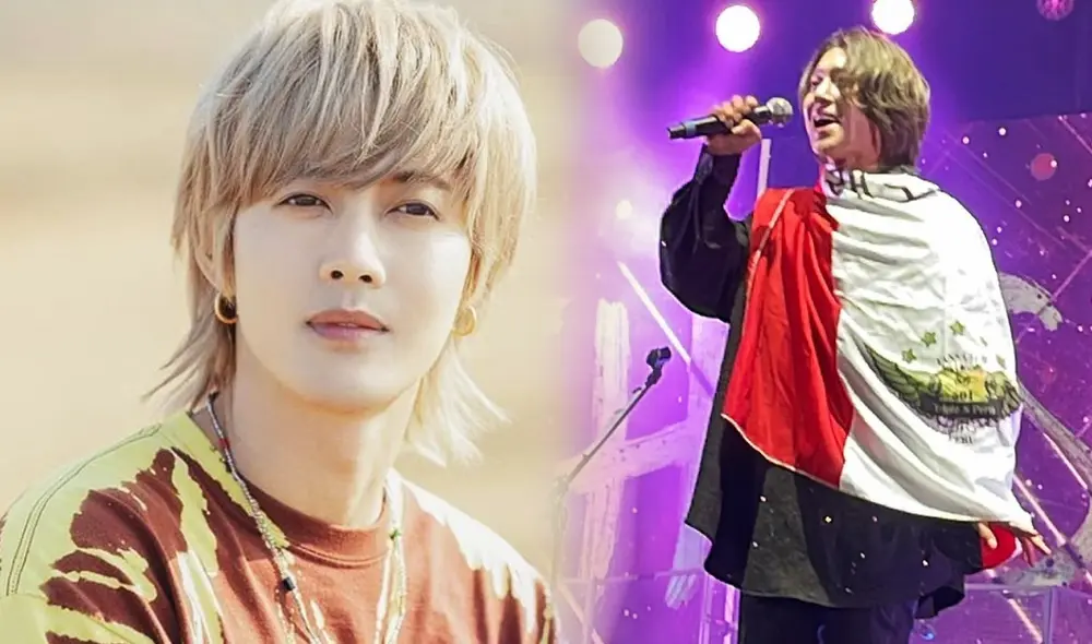 Líder del grupo k-pop SS501, Kim Hyun Joong, cantó en el Plaza Arena de Lima la noche del 4 de octubre del 2022. Foto: composición LR/Henecia/Twitter